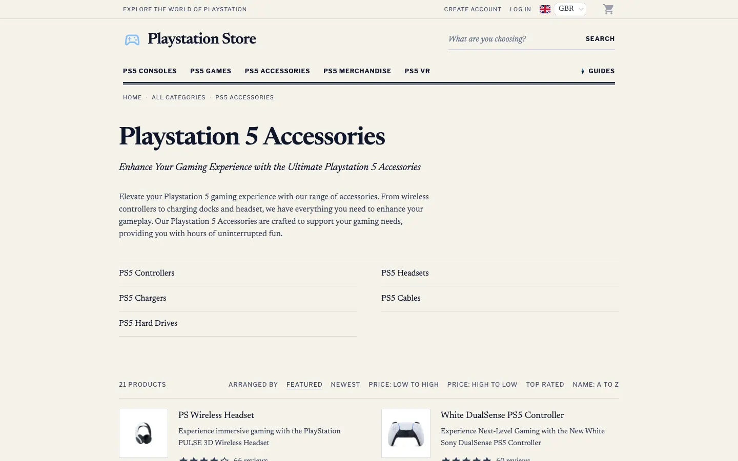 Compass category page on playstation.goshopgaming.com