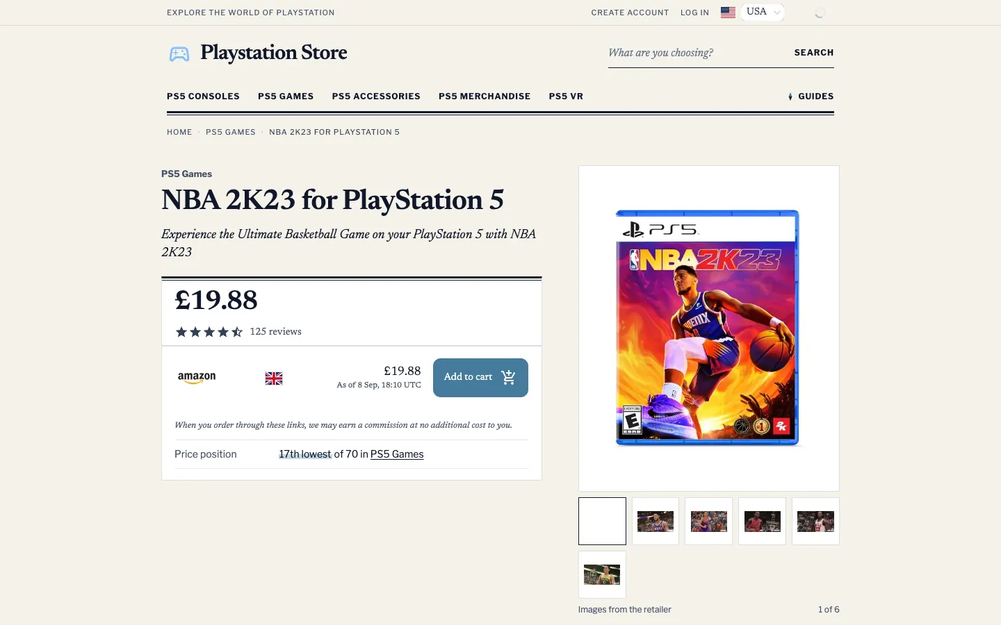 Compass product page on playstation.goshopgaming.com