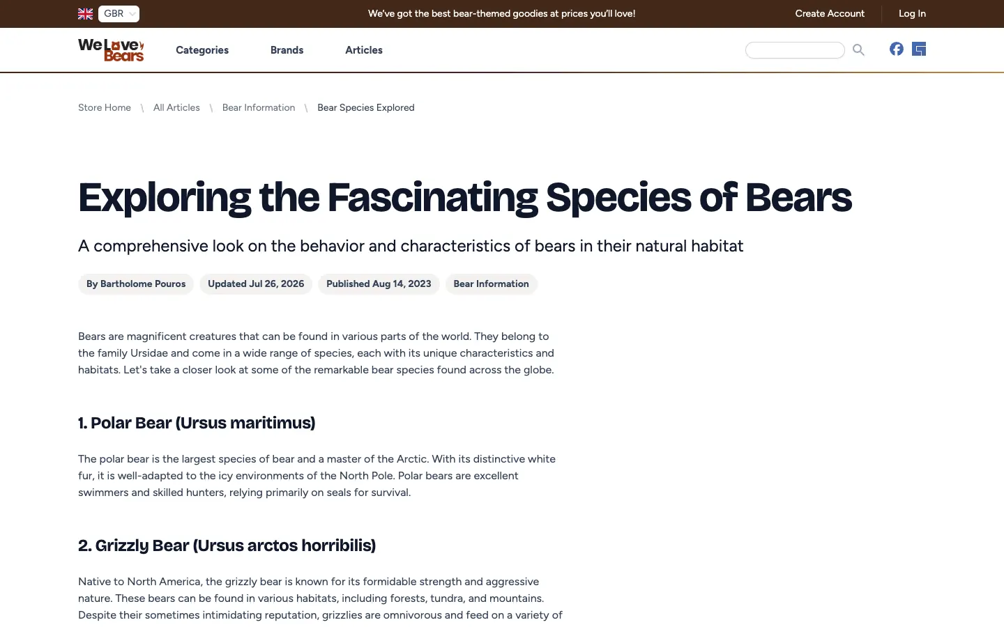 Crystal article on store.lovebears.org