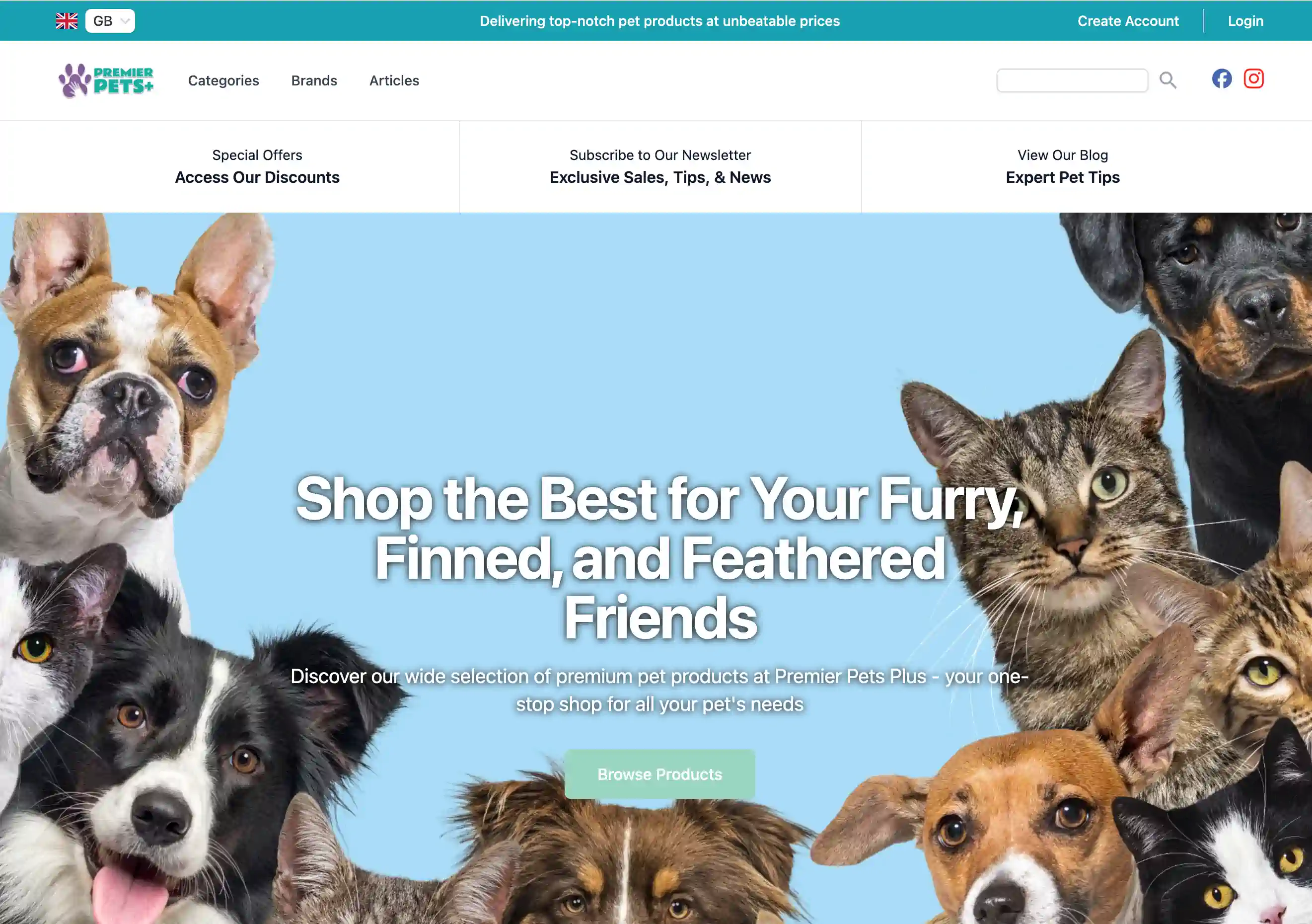 An affiliate store built with FreshStore