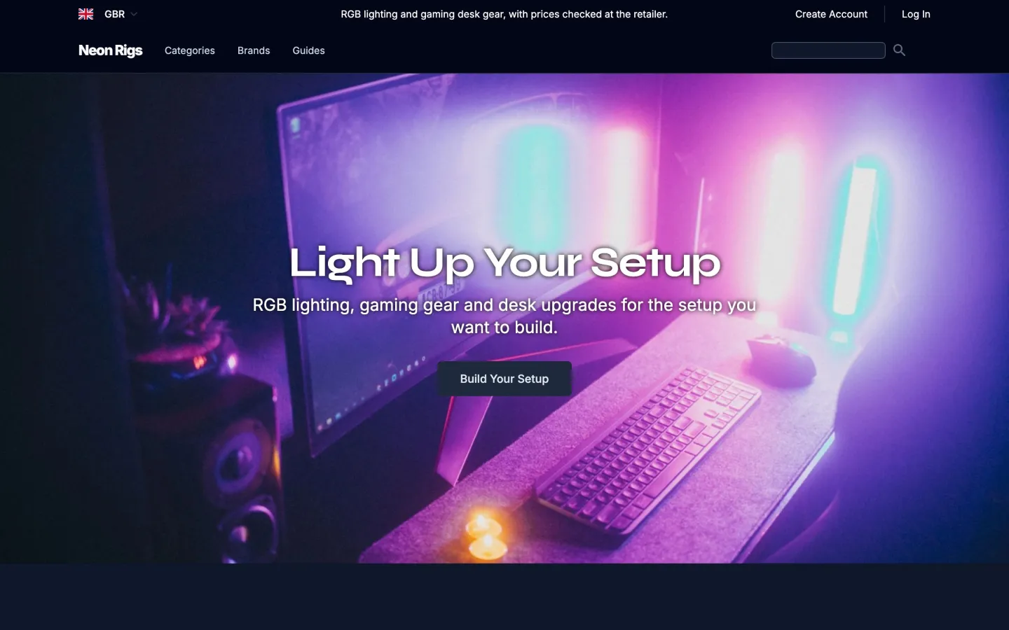 An affiliate store built with FreshStore: neonrigs.com