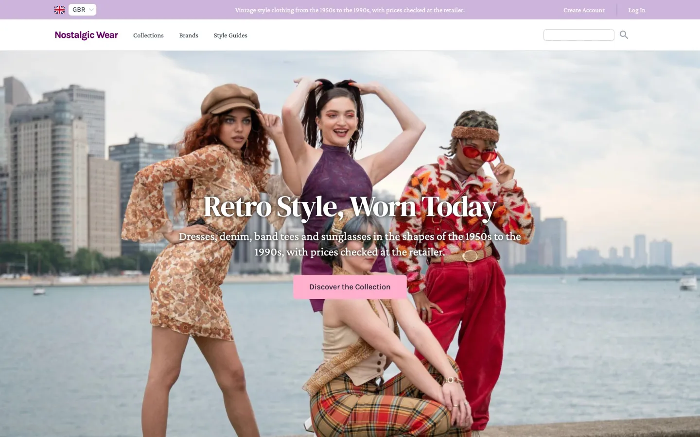 An affiliate store built with FreshStore: nostalgicwear.com