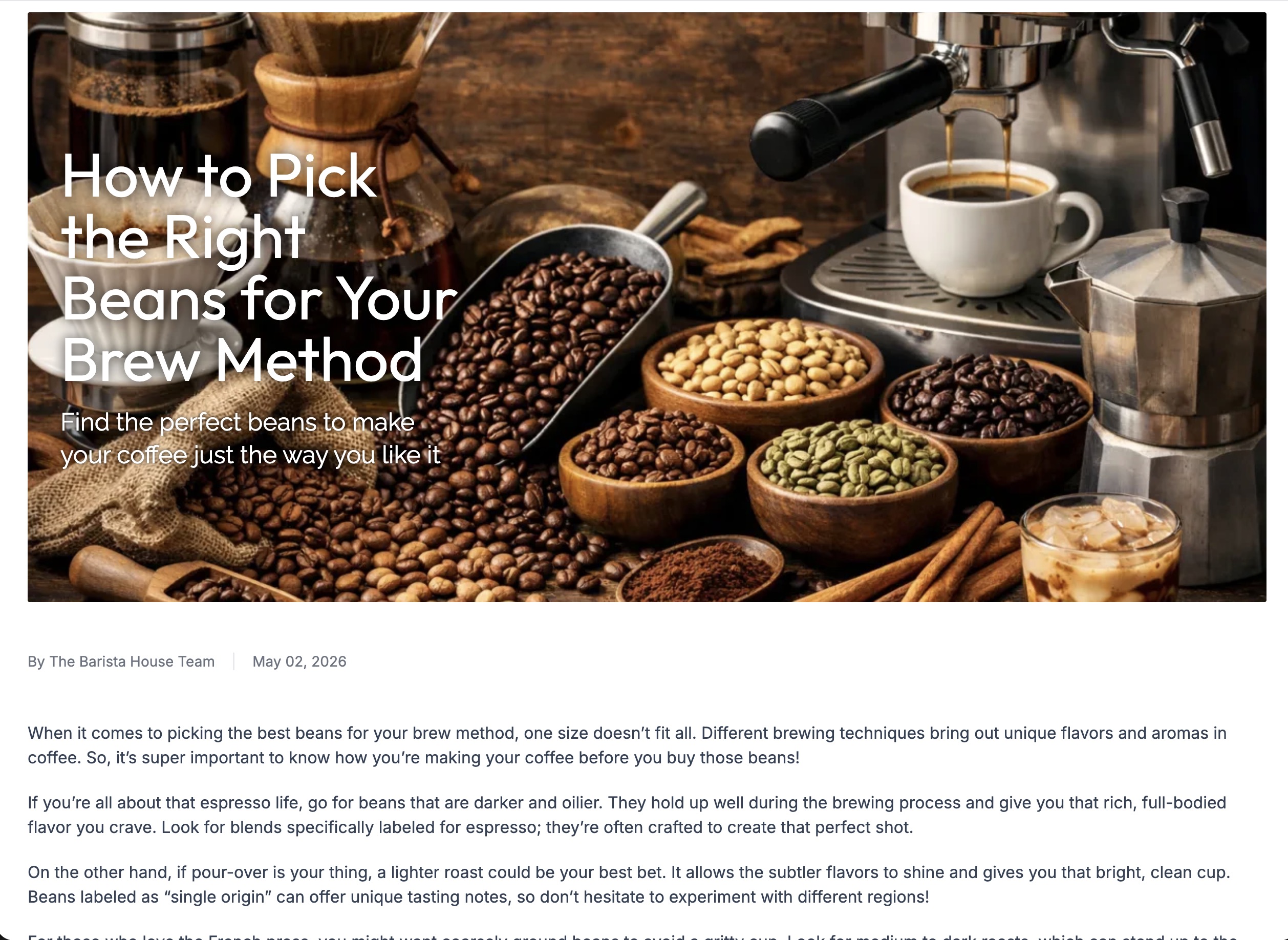 The Barista House screenshot